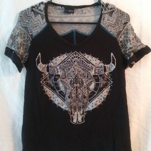 Daytrip cow skull t-shirt
